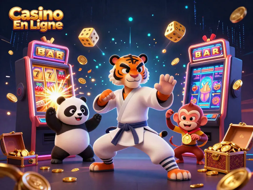 Jouez à des jeux de Casino En Ligne avec un maître de kung-fu et un panda dans un monde vibrant